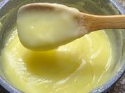 Una foto de relleno de lemon pie