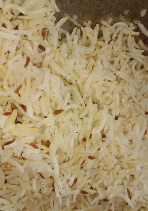 A picture of Jeera rice.