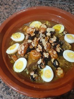 صورة لوصفة ظجين البرقوق والمشماش