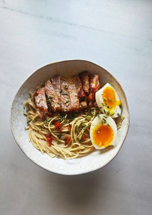 Una foto de Ramen de cerdo