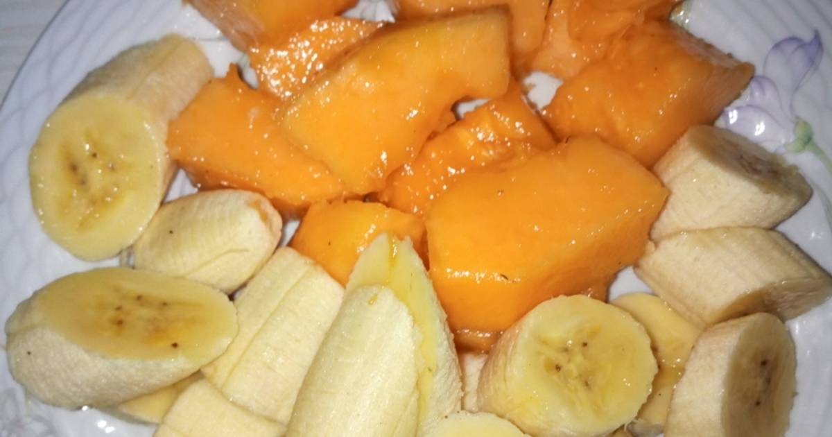 Banana and paw paw Recipe by Amcee's Kitchen Cookpad