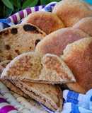 خبز البيتا العربي بدقيق القمح الكامل