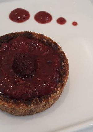 A picture of Vegan chocolate pie.