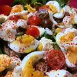 Protesalad mar y tierra imbatible!!!(Ensalada de atún y vegetales varios)