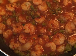 Una foto de Camarones al chipotle