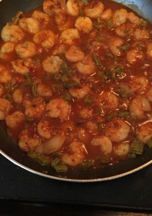 Una foto de Camarones al chipotle