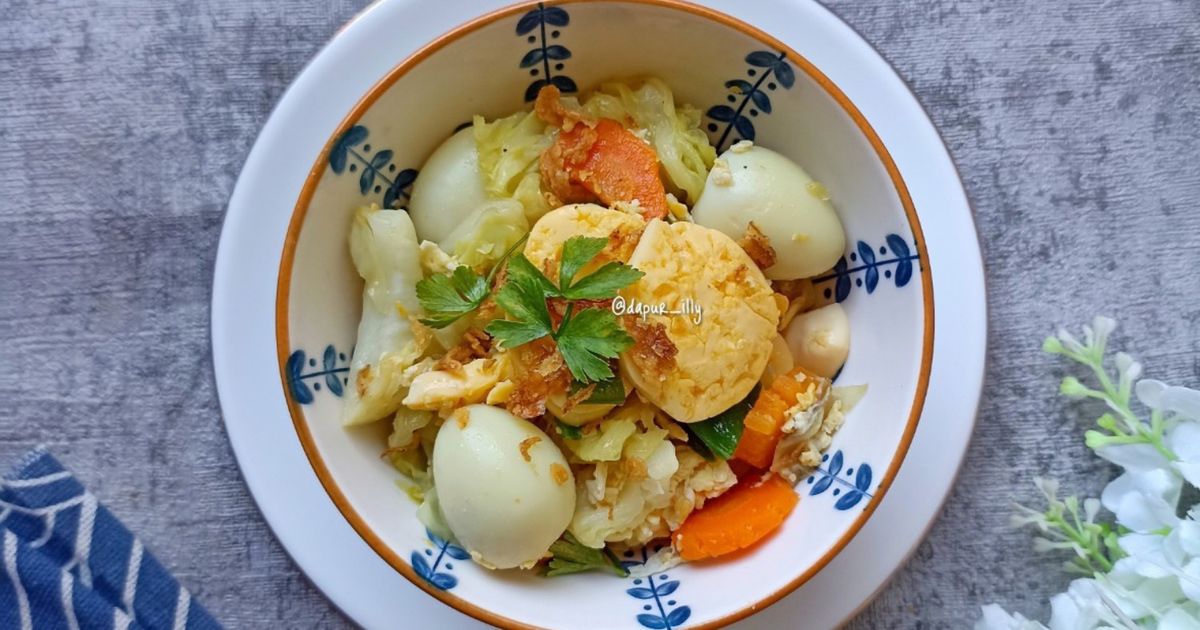 Capcay Tofu dan telur puyuh
