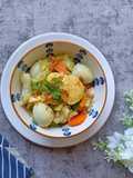 Capcay Tofu dan telur puyuh