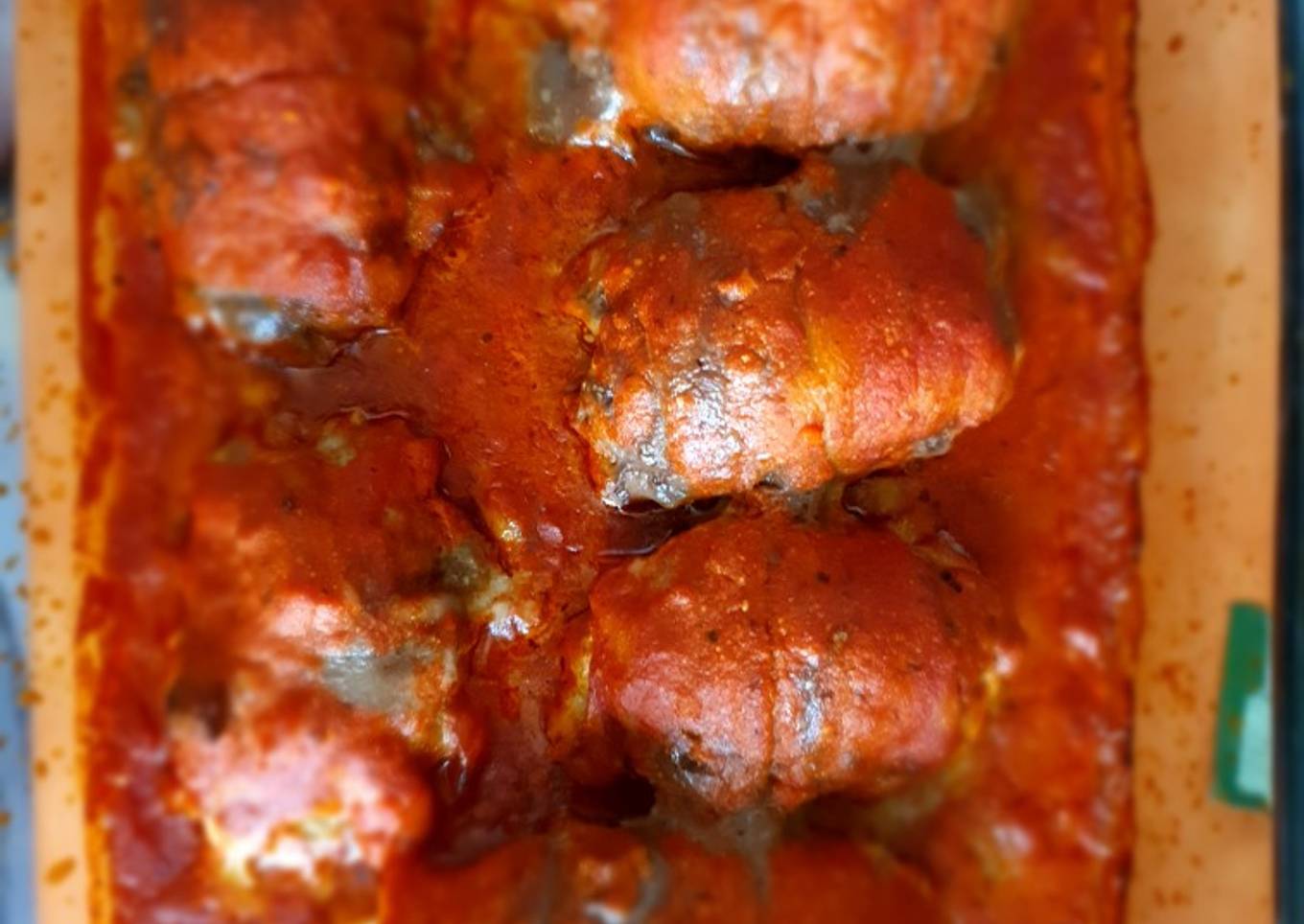 Enrollados de carne molida