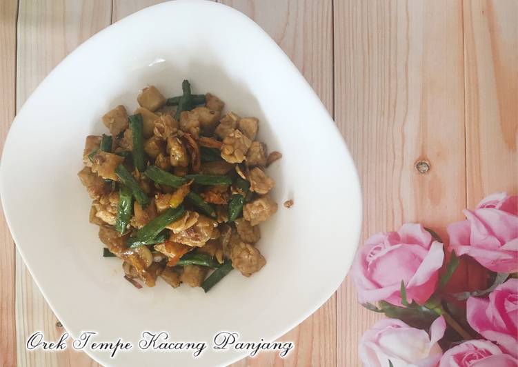 Resep Orek Tempe Kacang Panjang yang nikmat