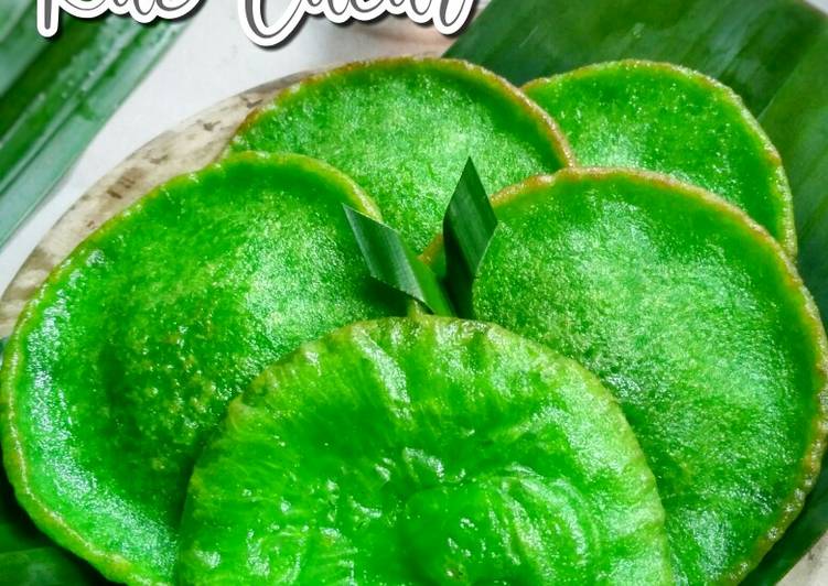 resep cara bikin Wadai Cucur Pandan