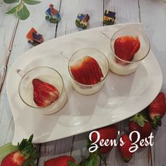 A picture of Strawberry Cheesecake Shots.
