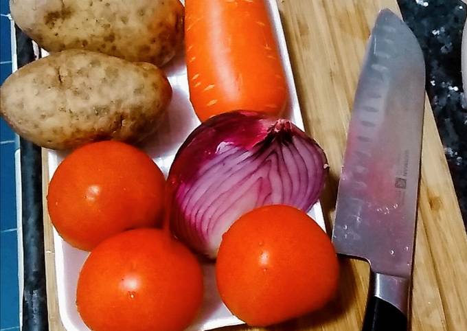 Recipe of Favorite 🍅 🥕 🥔 🐟 abc soup