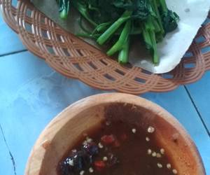 Praktis, Menyajikan Rujak kangkung Mantul Banget