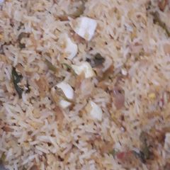 Boiled eggs pulao A picture of Boiled eggs pulao.