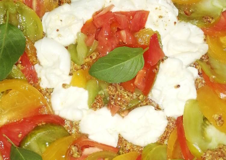 Comment Servir Tarte tomate mozzarella et basilic