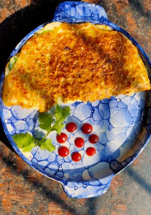 A picture of Cabbage pancake.