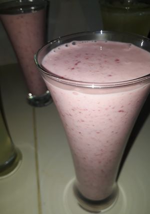 صورة لوصفة عصير الفراولة