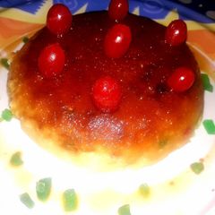 A picture of Eggless easy bread pudding.