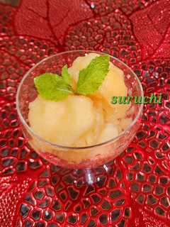 A picture of 5 Minutes Muskmelon Sorbet.