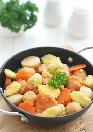 Foto resep Tumis bakso dan sayur