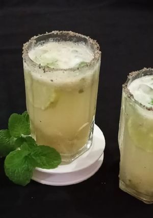 A picture of Amla mint Mojito.