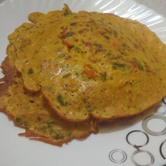 A picture of Mixed veg besan chilla.