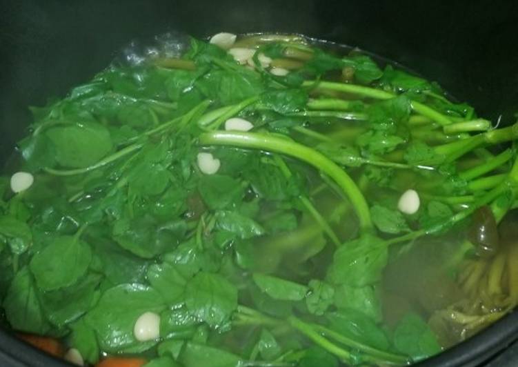 Easiest Way to Make Ultimate Chinese Watercress Soup 西洋菜湯