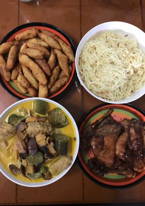 Hình của món Cà ri ốc giác.