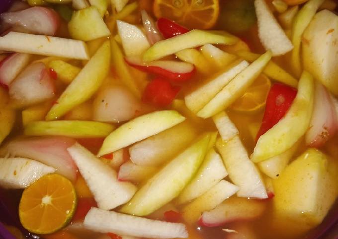 Resep Asinan Buah Asam Manis Pedas Oleh Suci Rama Sari Cookpad