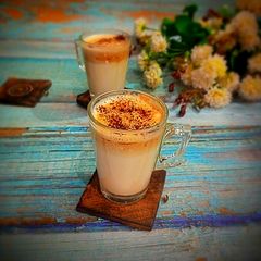 A picture of Dalgona coffee.