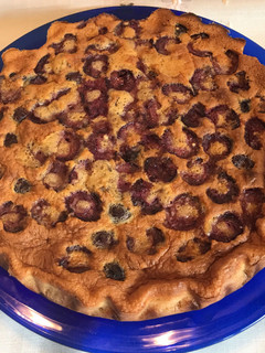 Una foto de Clafoutis de cerezas