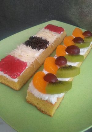 Foto resep Bolu jadul topping buah