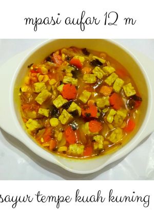Foto resep Sayur tempe kuah kuning mpasi 12 m