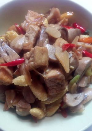 Foto resep Tumis jamur kancing tahu putren