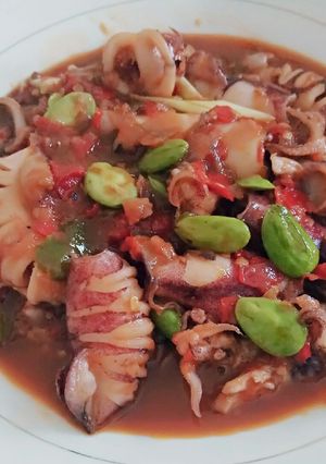 Foto resep Oseng Cumi Pete Pedas