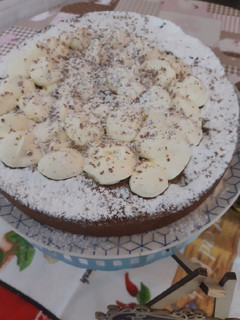 Una foto de Tarta de Pera con jugo de naranja