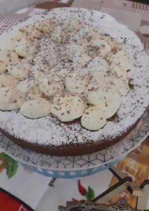 Una foto de Tarta de Pera con jugo de naranja