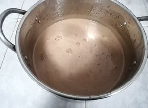 Una foto de Helado de chocolate con Mezcal