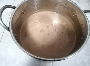 Una foto de Helado de chocolate con Mezcal