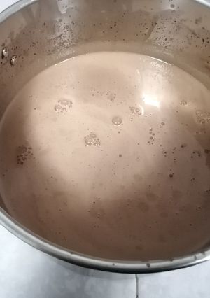 Una foto de Helado de chocolate con Mezcal