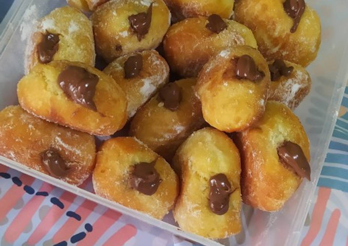 Bomboloni kentang chocohazelnut