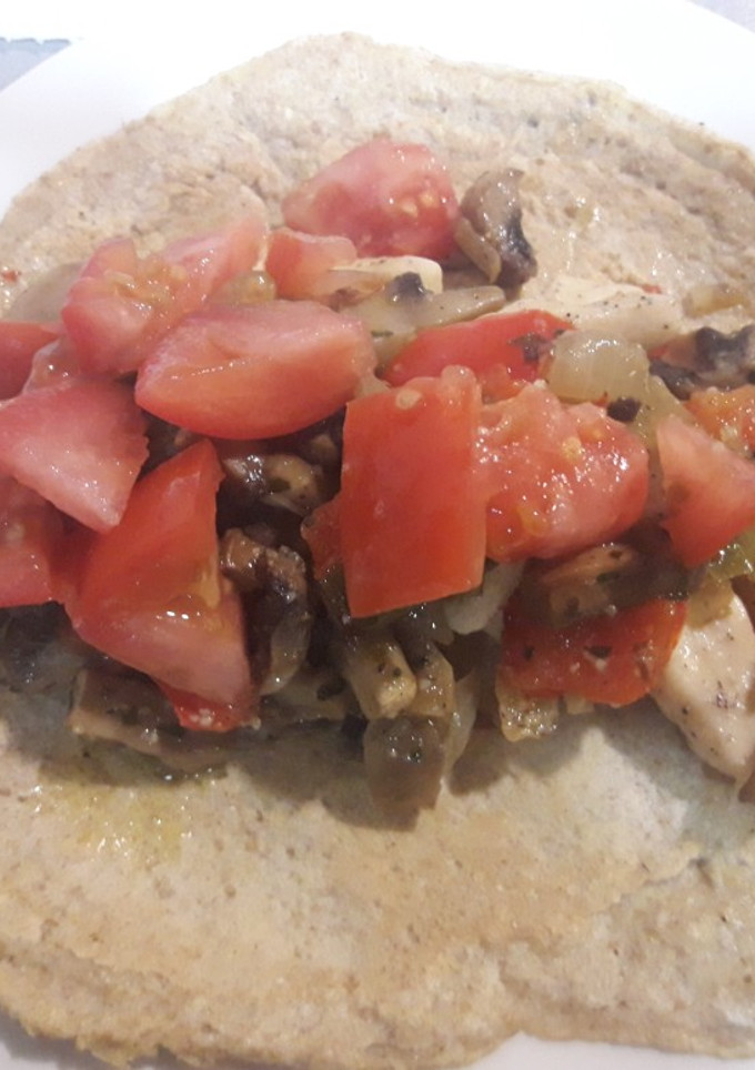 Una foto de Fajitas de lino y salvado de avena (bajo en hidratos)