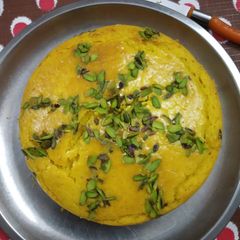 Royal kesari cake A picture of Royal kesari cake.