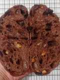 Orange Peel Double Choco Sourdough Bread 74% (Open Bake Method)