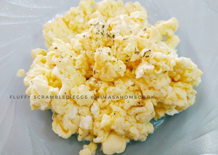 Fluffy Scrambled Egg ala McD (2 bahan saja)