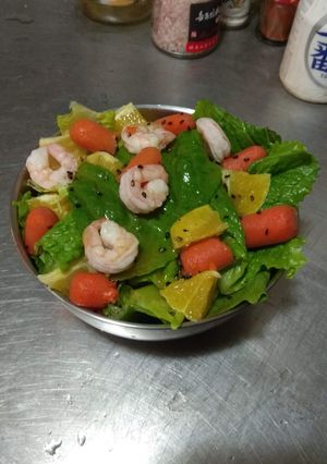 水果鮮蝦沙拉 的食譜成品照片