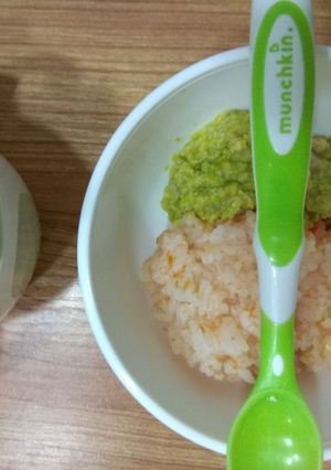 Foto resep Nasi Tim Hijau Manis MPASI 9+ Bulan