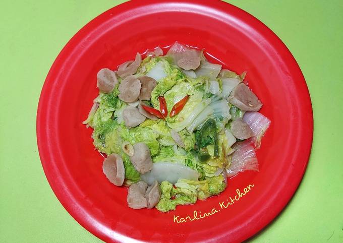 Resep Tumis Baso Sawi Putih Oleh Karlina Kitchen Cookpad