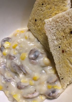 Foto resep Sup krim jamur + jagung